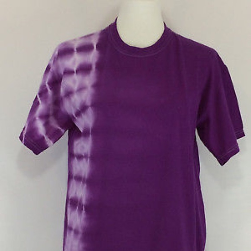 Gildan Ulta Cotton Purple Tye Dye Tee shirt SZ M